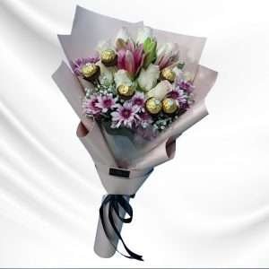 Rose bouquet with chocolate_code_15