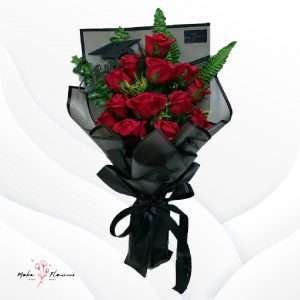 Artificial red flowers
