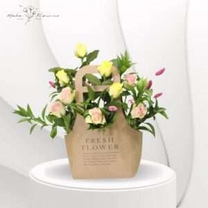 Colorful flower bag code