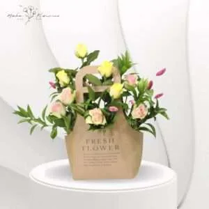 Colorful flower bag code