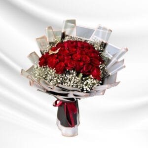 Large high quality red rose bouquet
