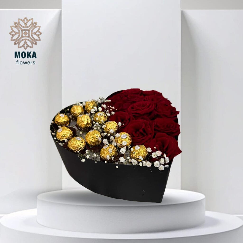 (a13) red roses box