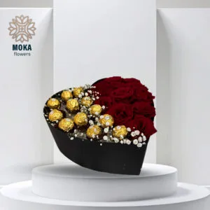 (a13) red roses box
