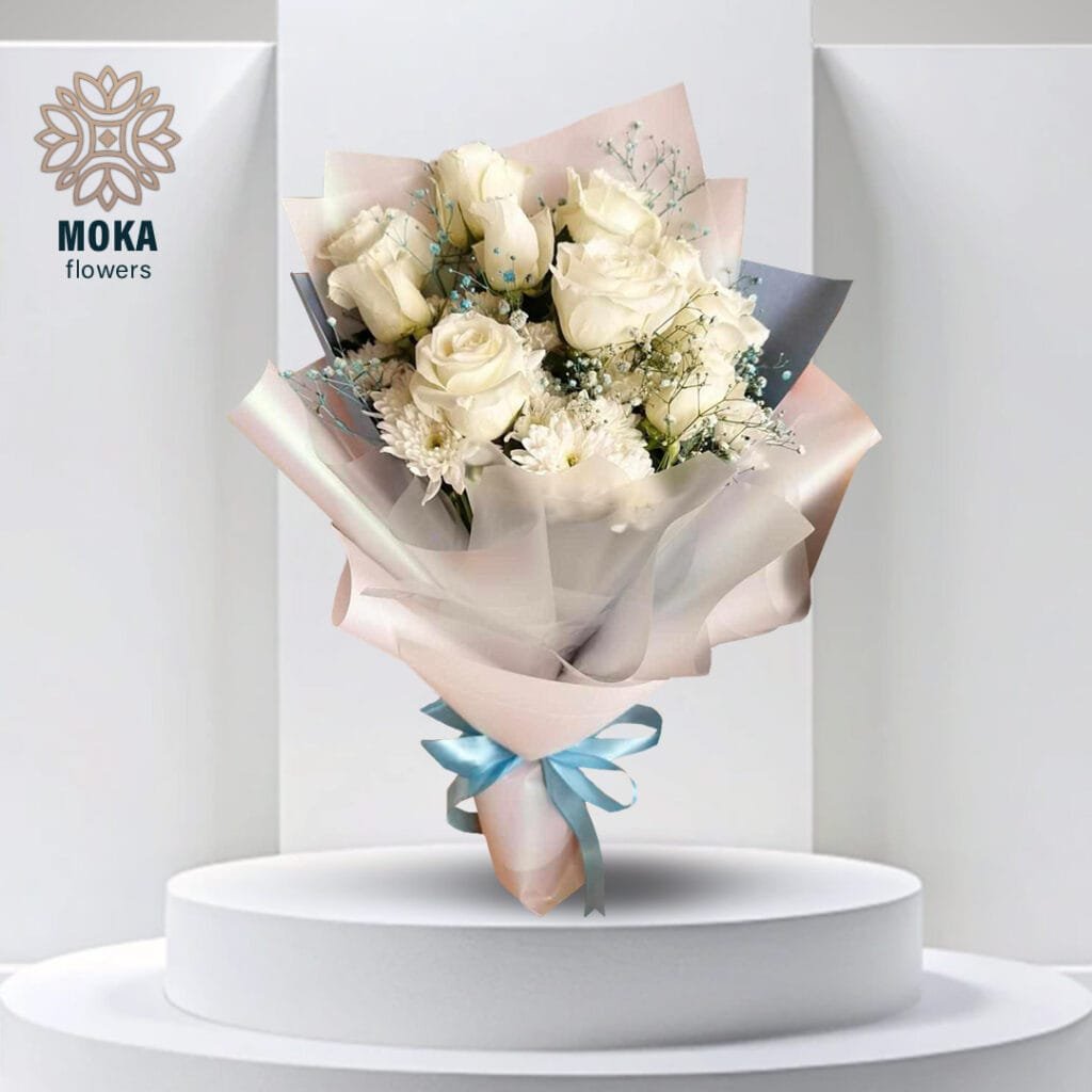 (c2) white roses