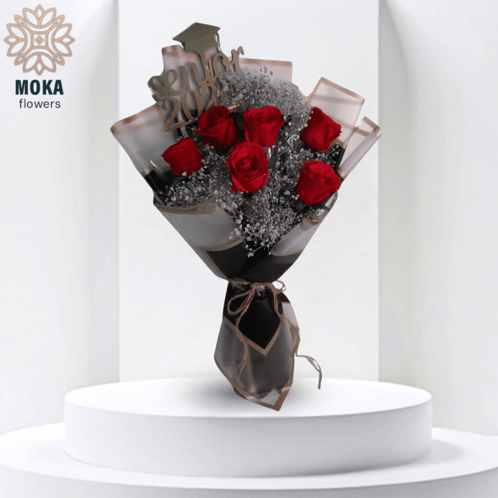Artificial red roses