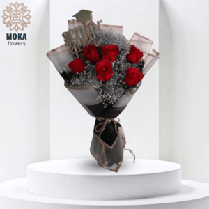 Artificial red roses